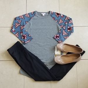 LuLaRoe Disney Minnie Mouse Randy Raglan T Shirt